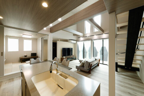 ゆったりとした広々空間、理想を追求したお家