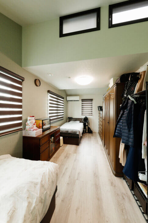 ゆったりとした広々空間、理想を追求したお家